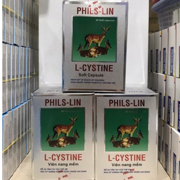 L-CYSTINE PHILS LIN - MẪU MỚI - Hỗ trợ làm đẹp da - Hộp 60 viên - Pharmacy TH Store | Thế Giới Skin Care