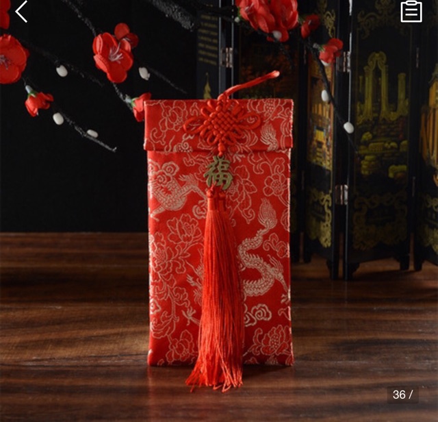 Bao Lì Xì Vải Gấm {Giá rẻ nhất Shopee)