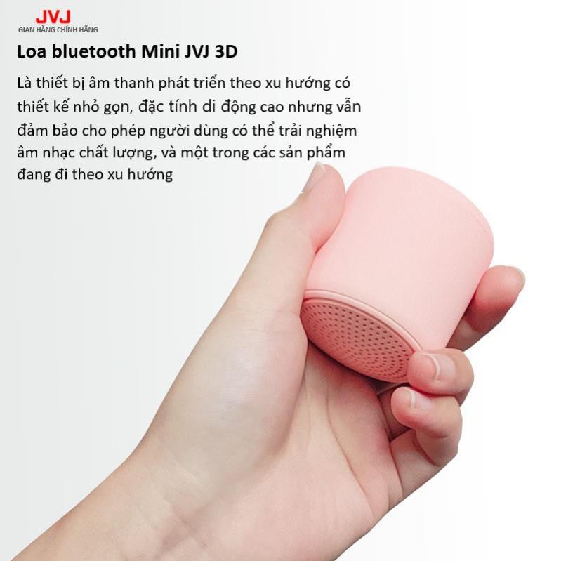 Loa di động Bluetooth JVJ Mini 3D BLT Không Dây - Âm Thanh Nổi Siêu Bass bỏ túi mang theo tiện lợi, Màu sắc yêu thích