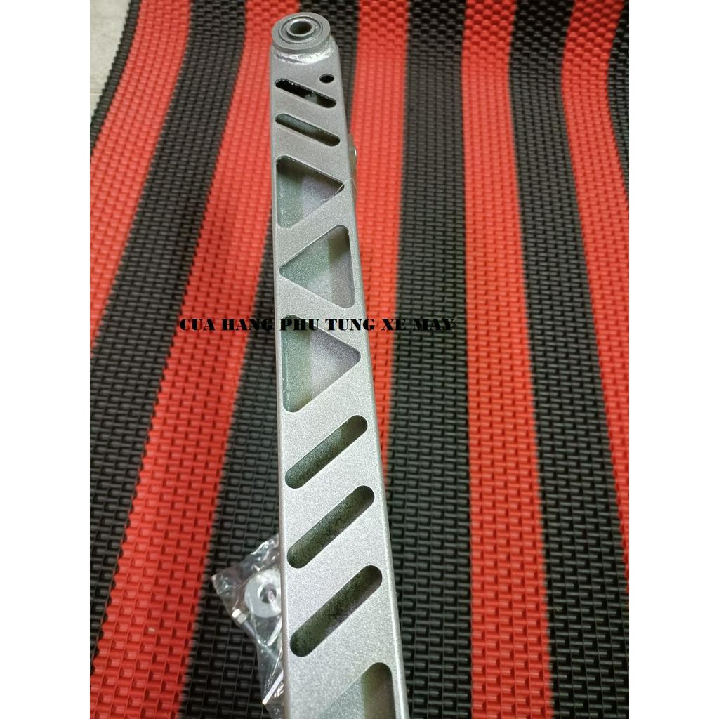 Gấp phay tam giác cho xe Sirius, Jupiter 50cm mẫu mới sơn bạc kèm pát tăng sên