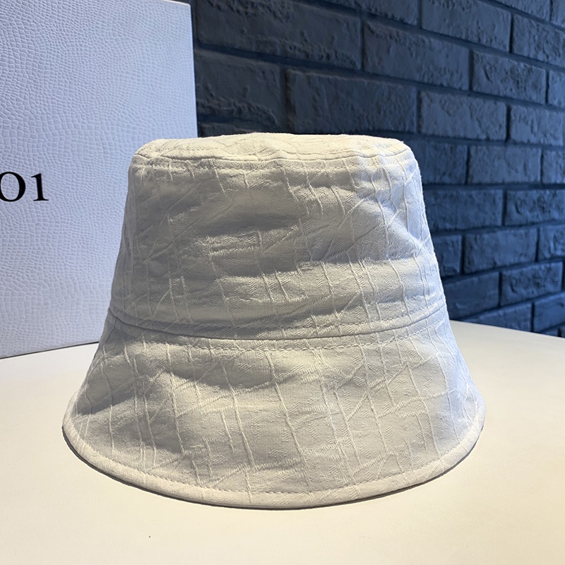 Nón Bucket Họa Tiết Kẻ Sọc Thời Trang Xuân Hè Phong Cách Hàn Quốc Cho Nữ
