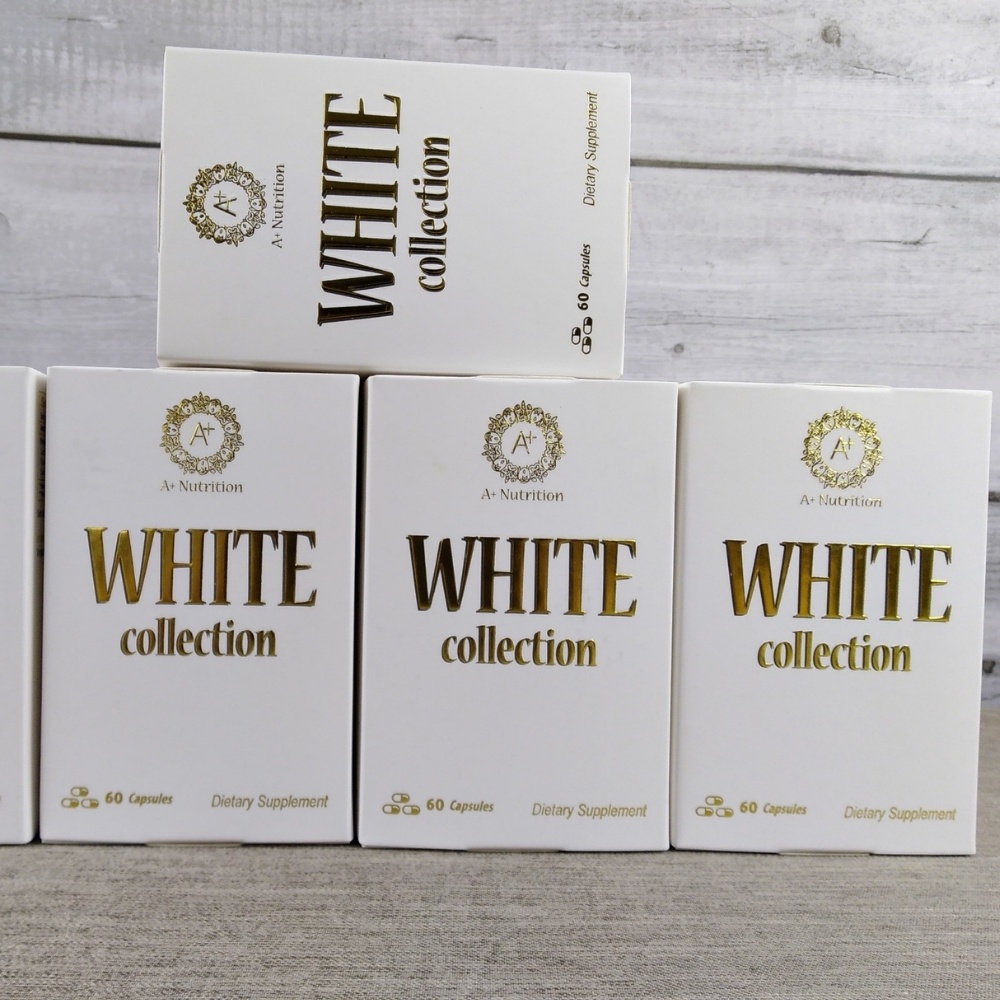 Viên uống trắng da, Viên uống đẹp da WHITE COLLECTION giúp trắng da mờ nám nhập khẩu chính hãng Mỹ HARA BEAUTY