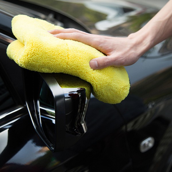 Vải Sợi Nhỏ Cao Cấp 3D, Dày, Mềm, Thấm Hút Nhanh (Màu Vàng-Đỏ) 30x30cm