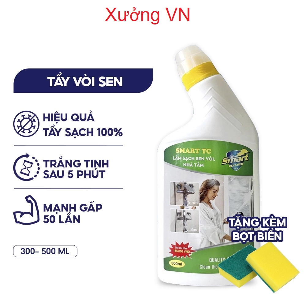 SMART TC Nước tẩy rửa cặn canxi sen vòi nhà tắm SMART TC bồn chậu inox tường gạch làm sạch vết nước cứng
