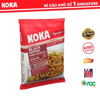 [FREESHIP 99K] Mì xào khô KoKa Sốt Tiêu Đen - Thùng 30 gói - Mì xào khô số 1 Singapore