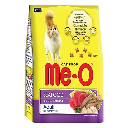 Thức Ăn Cho Mèo lớn Me-O Adult Vị Hải Sản 1,2kg