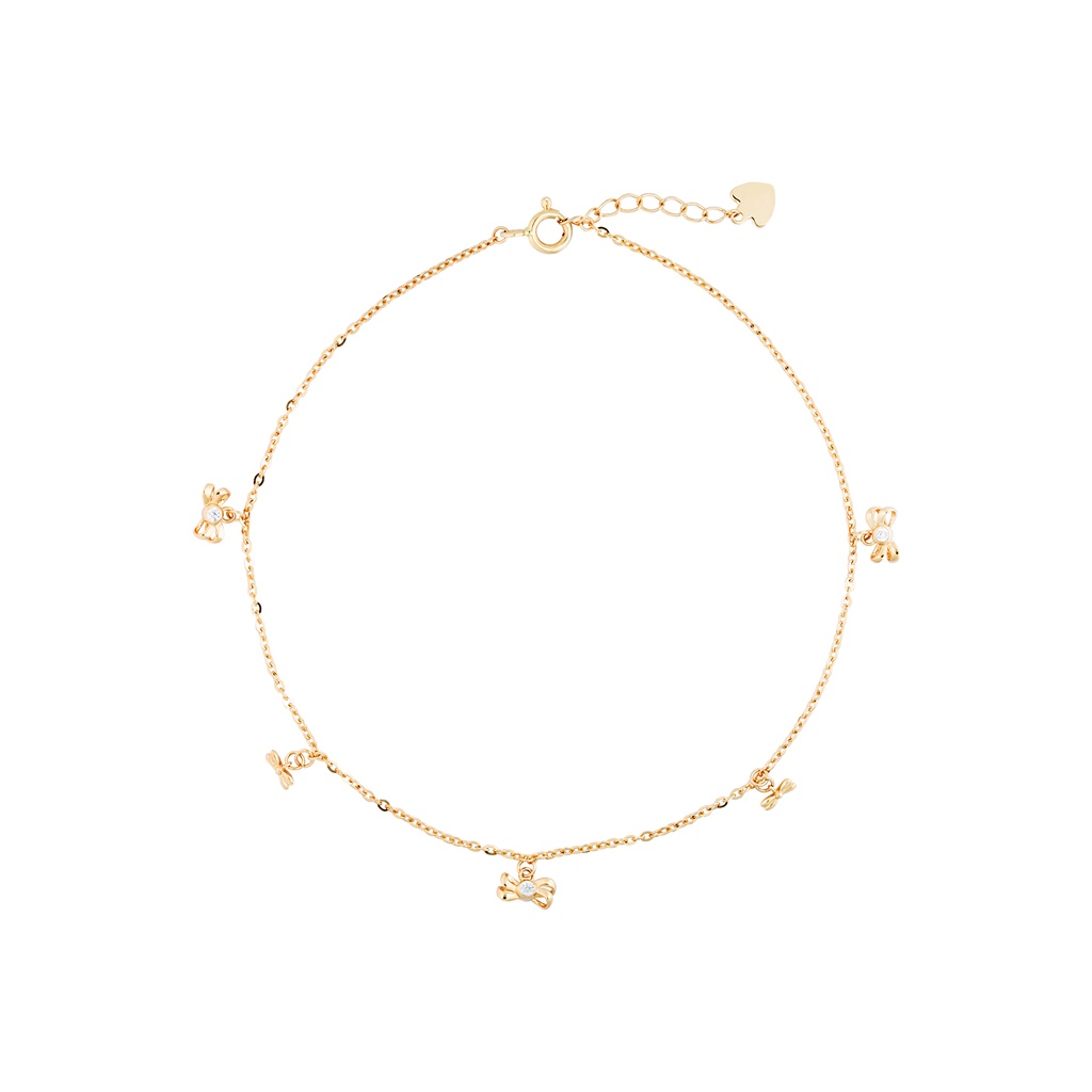 Lắc chân vàng 14k LCLF07 Huy Thanh Jewelry