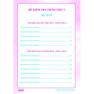 Sách - Đề Kiểm Tra Tiếng Việt 3 Học Kì 2