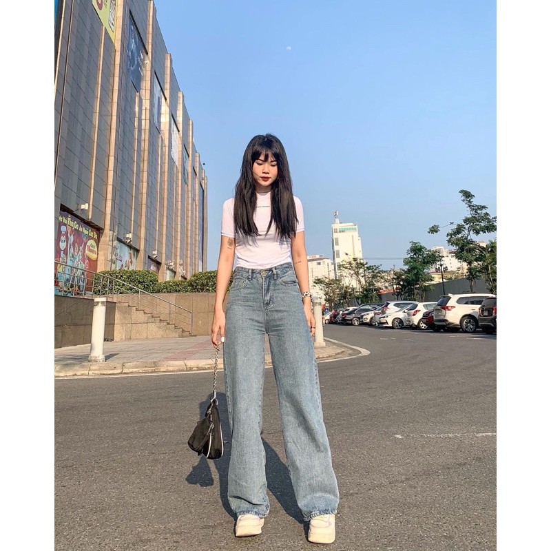 QUẦN JEANS SUÔNG ỐNG PASS-QJ049