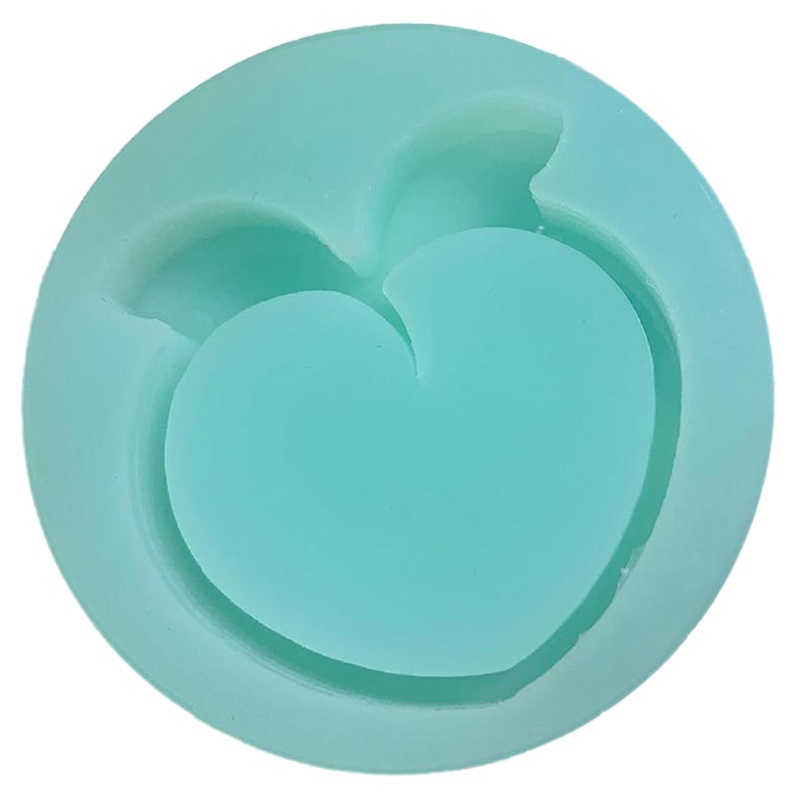 Khuôn Silicone Làm Móc Khóa Hình Quả Đào Xinh Xắn