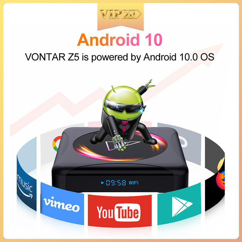 Đầu Tv Box Android 10 4g 64gb Rockchip Rk3318 Hỗ Trợ 1080p 4k Google Play