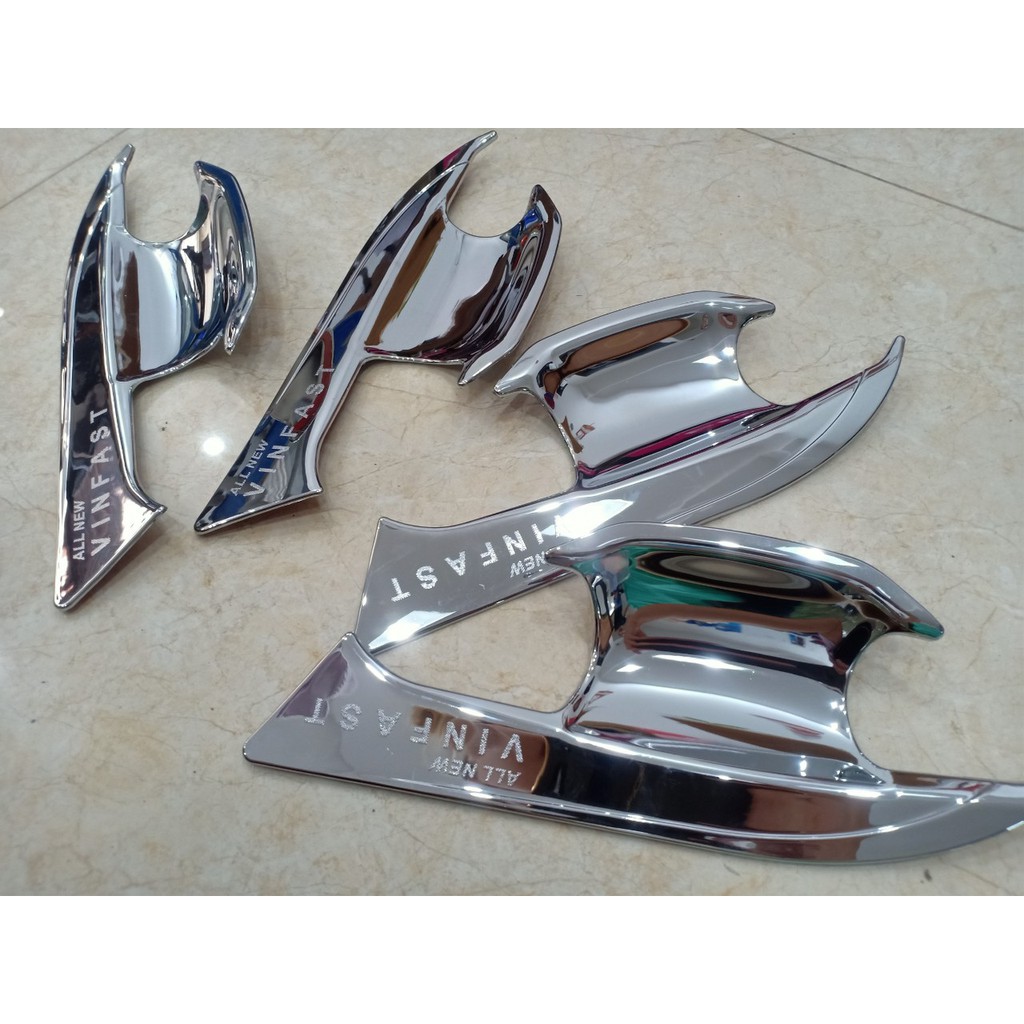 Ốp Tay Cửa Và Hõm Cửa Xe Vinfast LUX A Mạ Crom Cao Cấp Chống xước tay cửa làm đẹp cho xe