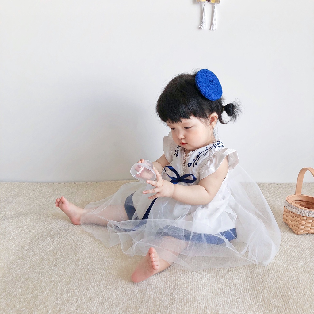 Soffny Đầm Công Chúa Phong Cách Hàn Quốc Thời Trang Cho Bé Gái