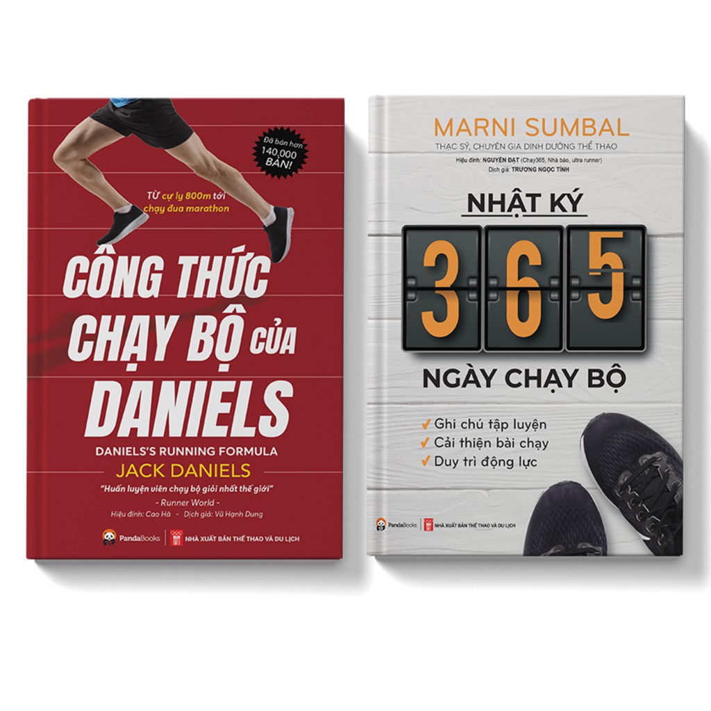 Sách - Combo Chạy Bộ Công Thức Chạy Bộ Của Daniels + Nhật Ký 365 Ngày Chạy Bộ - Pandabooks