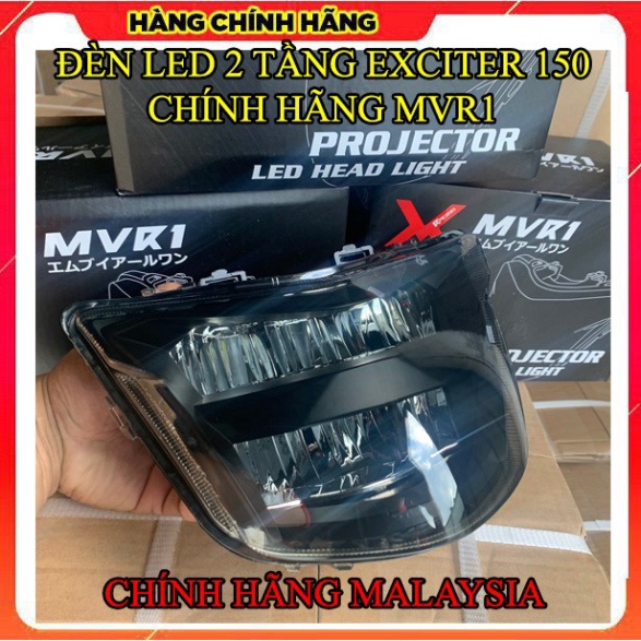 Đèn LED 2 Tầng MVR1 Cho Exciter 150 Màu Đen Khói Sport