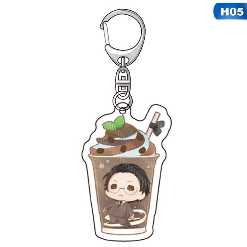 Móc khóa acrylic trong suốt hình chú chó Bungou Stray Dog