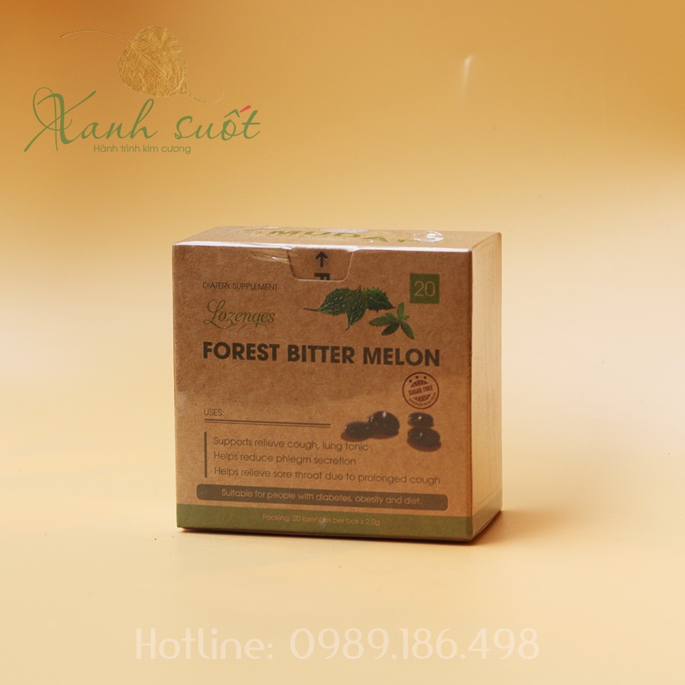 [Mudaru] Kẹo Ngậm Khổ Qua Rừng- Forest Bitter Melon Lozenges- Ngậm Ho- Tiêu Đờ- Dùng Cho Người Tiểu Đường- Ăn Kiêng [Xan