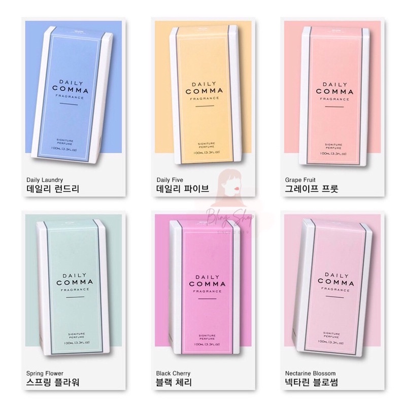Tinh dầu khuếch tán - Tinh dầu thơm phòng Daily Comma 100ml Hàn Quốc - Blingshop.An