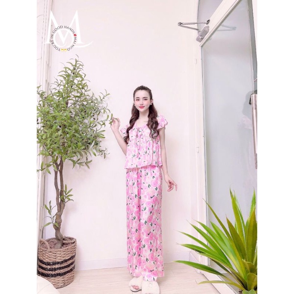 Set lụa cánh tiên Mai Ngô quần dài