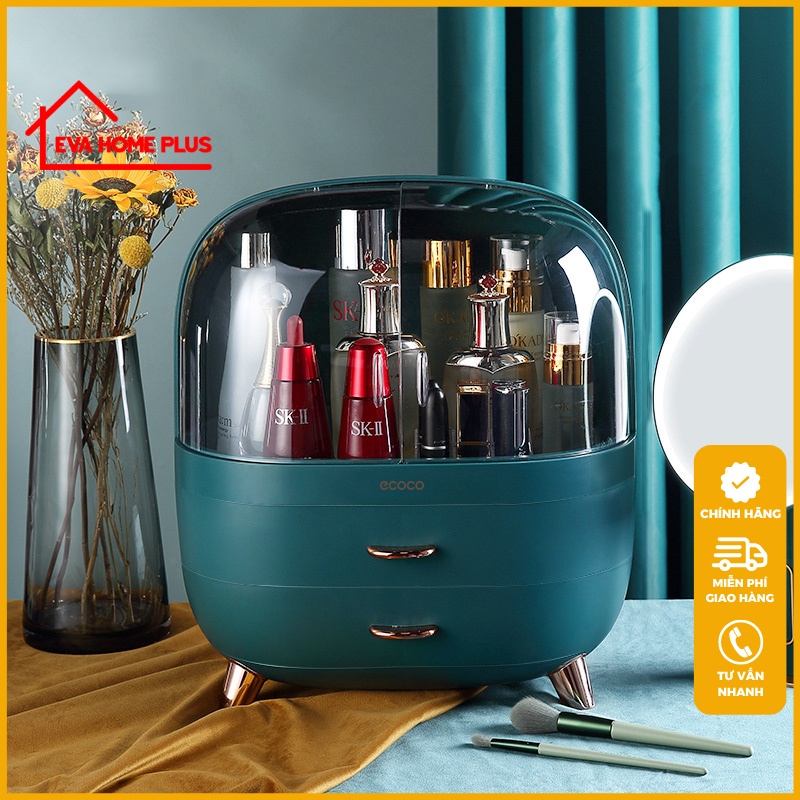 Tủ đựng mỹ phẩm để bàn hộp đựng mỹ phẩm ecoco chính hãng đồ gia dụng thông minh tiện ích cho mọi nhà