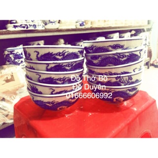 Bộ bát thờ men trắng