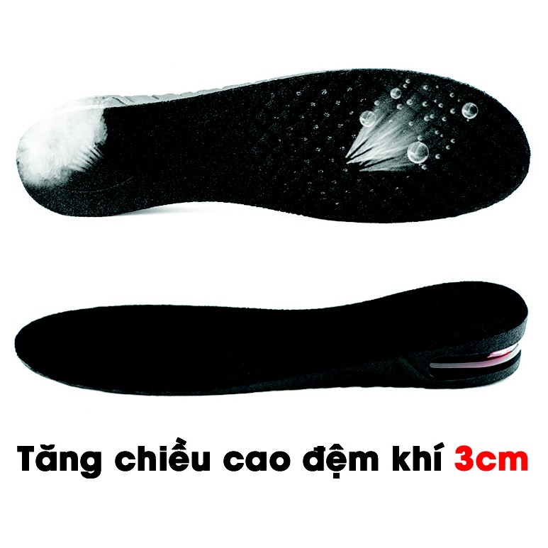 [SUPPER SALE] - 2 Miếng Lót Giày Đệm Khí Tăng Chiều Cao (1 lớp 3cm)