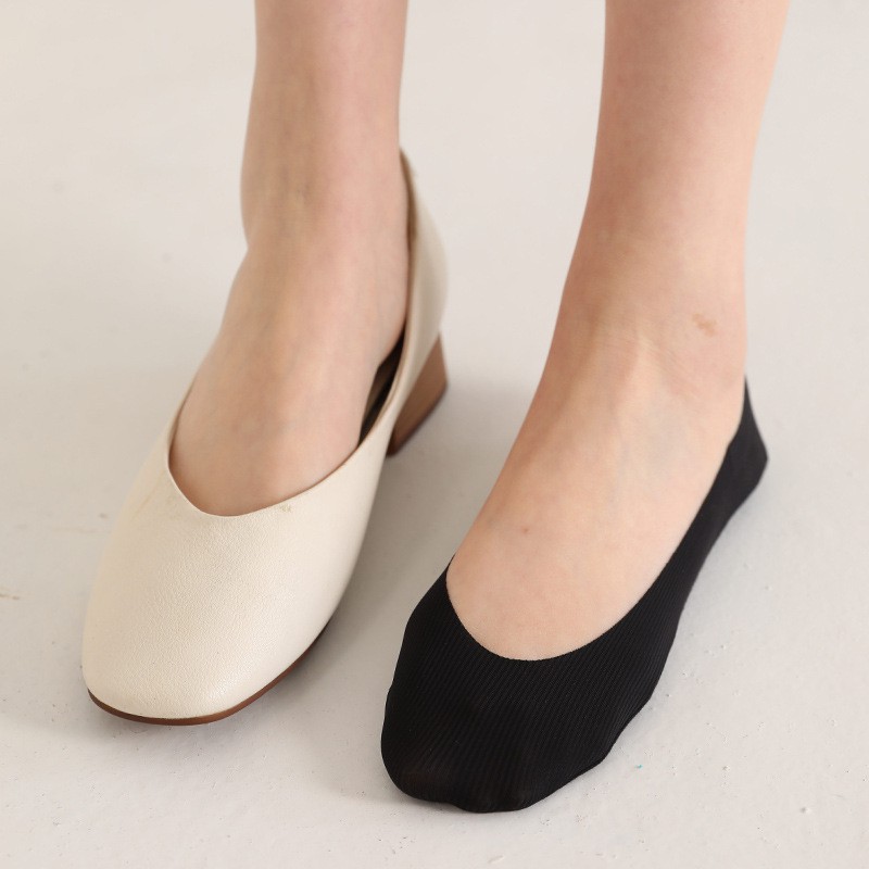 DUNEA Vớ cotton màu trơn đơn giản thời trang cho nữ