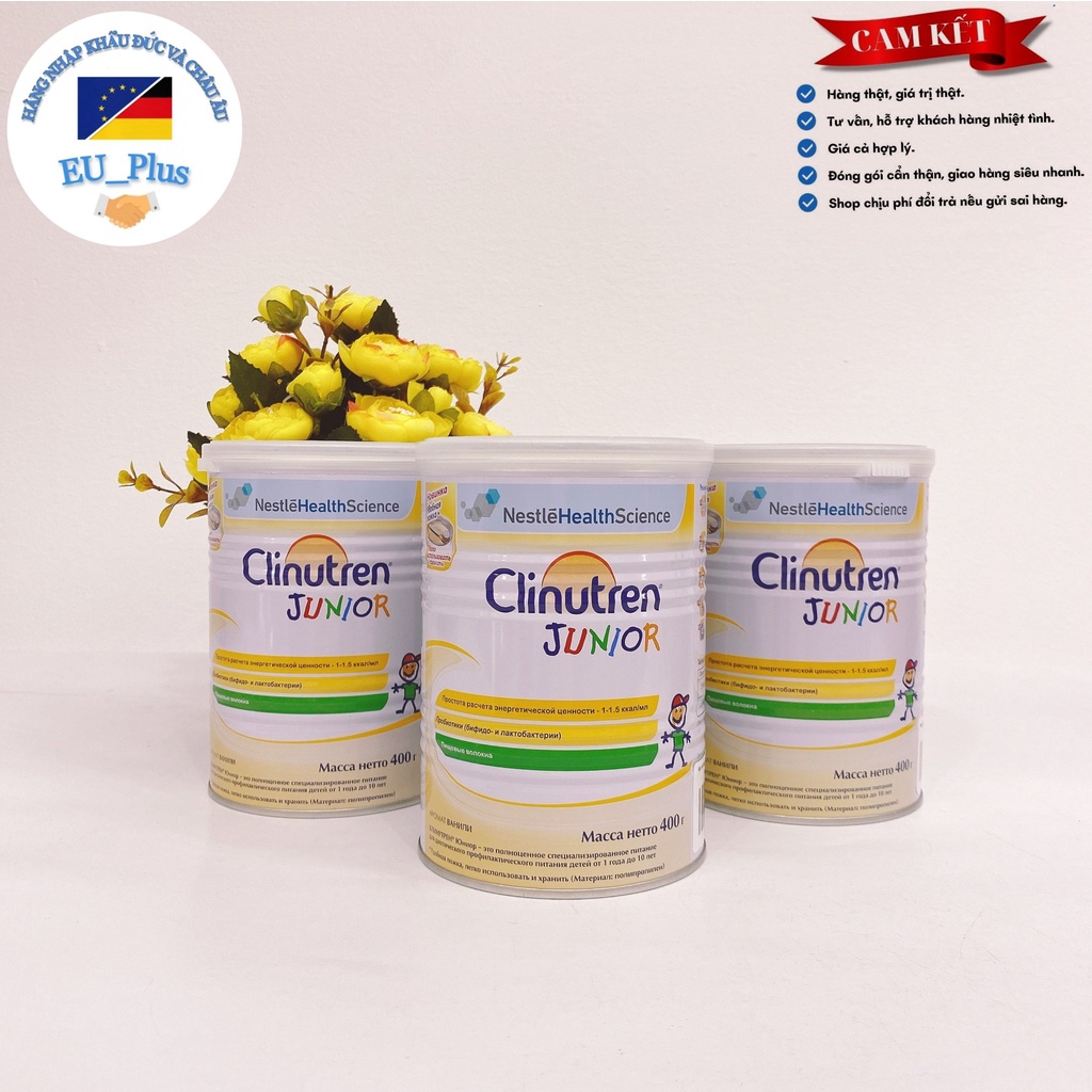 SỮA BỘT CLINUTREN, 400g. HÀNG SẢN XUẤT TẠI NGA . HÃNG NESTLE