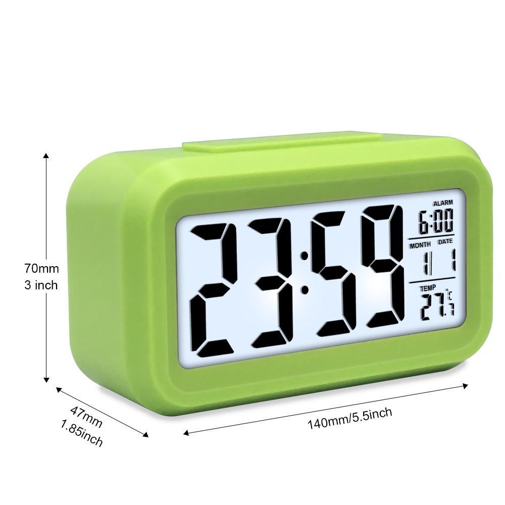 Đồng Hồ Báo Thức Kỹ Thuật Số Màn Hình LED Hiển Thị Nhiệt Độ Và Lịch