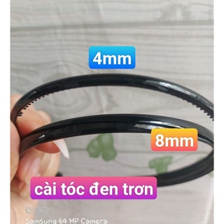 -cài tóc đen trơn nhỏ xinh 4mm ,8mm, lẻ 1 cái