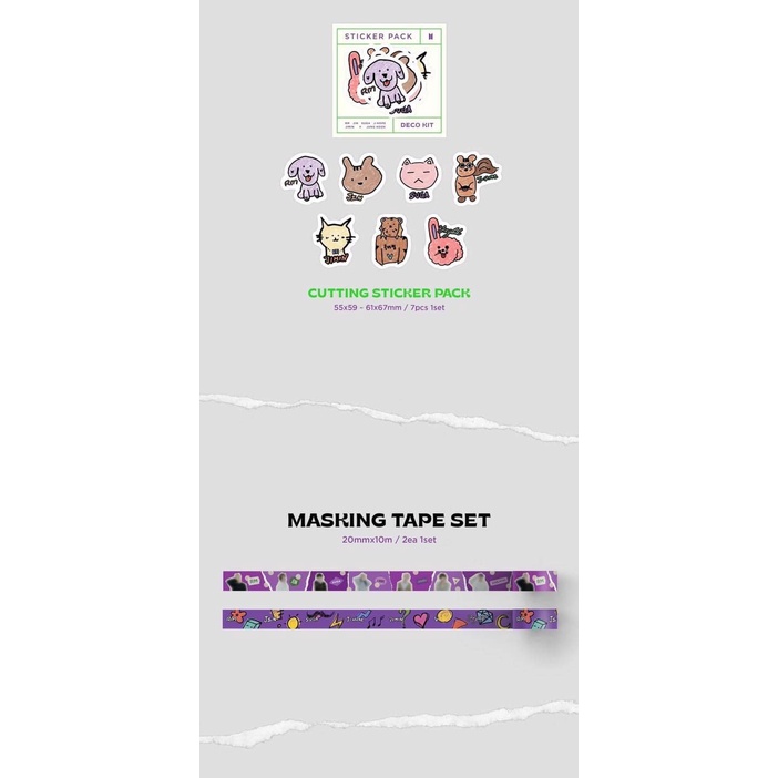 BỘ DECO KIT BTS-SIÊU DỄ THƯƠNG