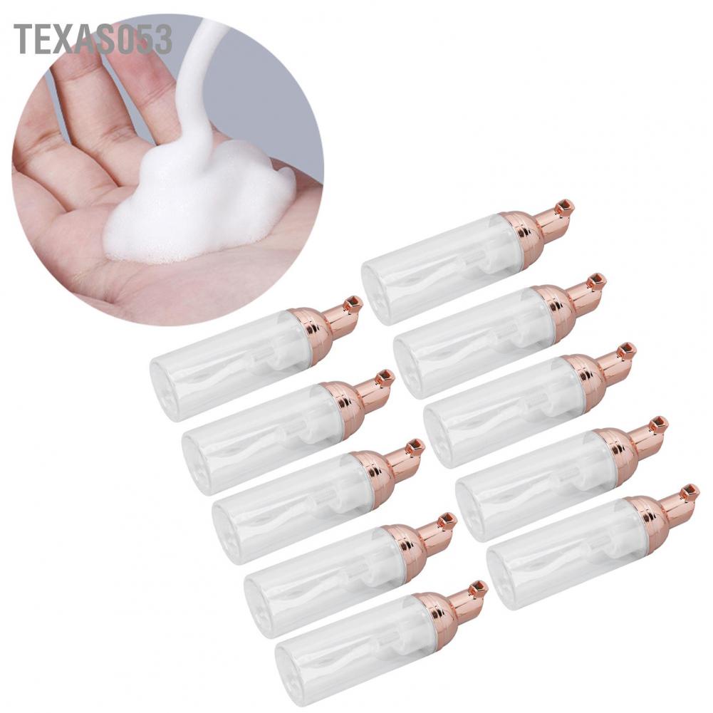 [Hàng mới về] Set 10 chai PET 50ml dạng nhấn tạo bọt làm sạch da