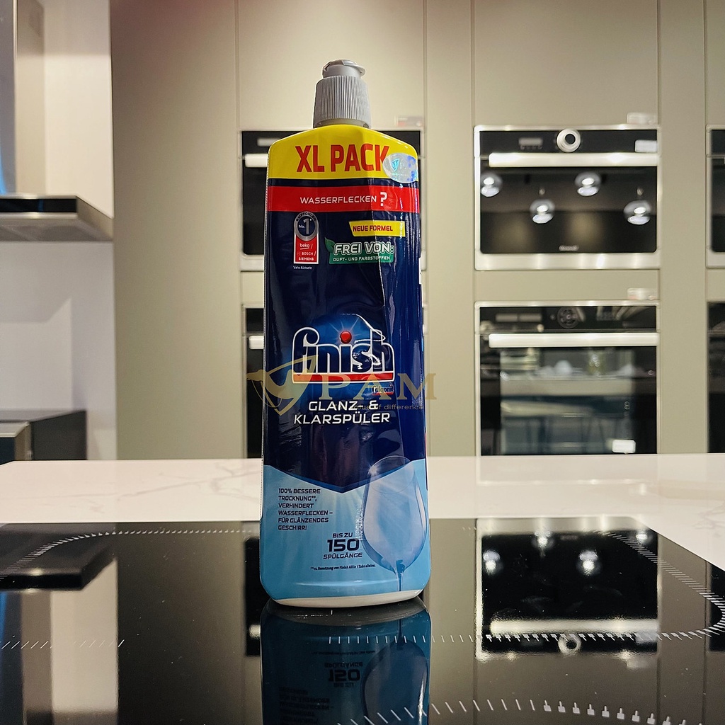 Combo Muối rửa bát Finish 1,2kg+ Nước làm bóng Finish 750ml