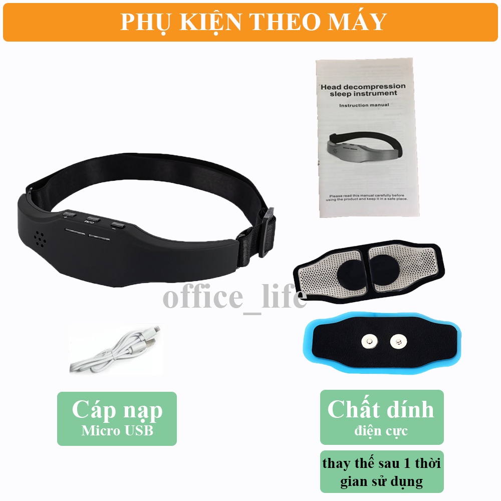 Máy Massage Đầu Thông Minh Hỗ Trợ Giấc Ngủ, Giảm  Đau Đầu, Stress