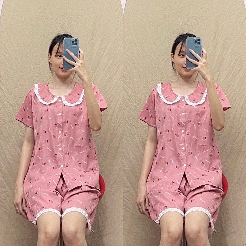 Bộ bầu thời trang áo có khoá kéo cho bé ti