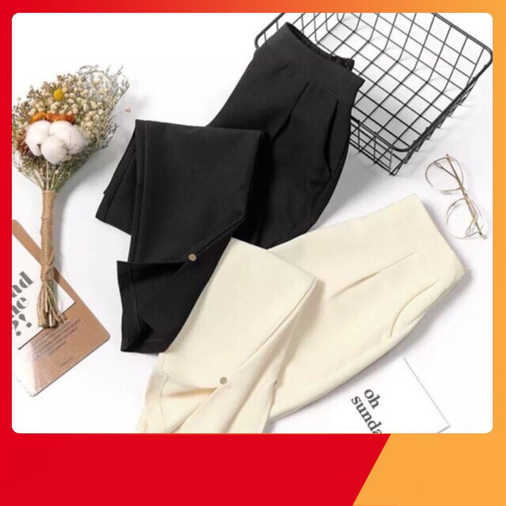 Quần tây công sở khoá sườn xẻ gấu cách điệu