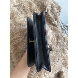 túi xách si màu đen size 19