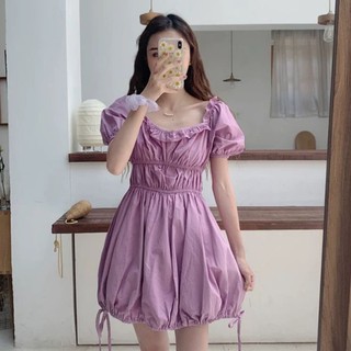 Đầm chun eo boil QC