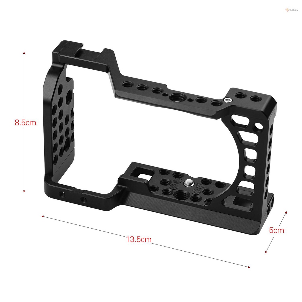 Khung lồng máy ảnh bằng hợp kim nhôm với ngàm gắn ren 1/4 3/8 cho A6000/A6100/A6300/A6400/A6500