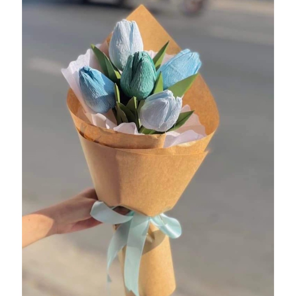 Bó hoa tulip giả quà tặng cực xinh