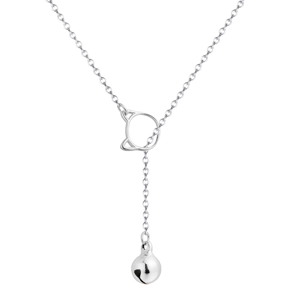 Dây Chuyền Mạ Bạc Mặt Hình Mèo Con Dễ Thương B0034