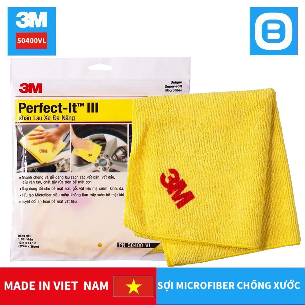 Khăn 3M lau xe hơi chuyên dụng, đa năng Perfect-It III PN 50400 VL