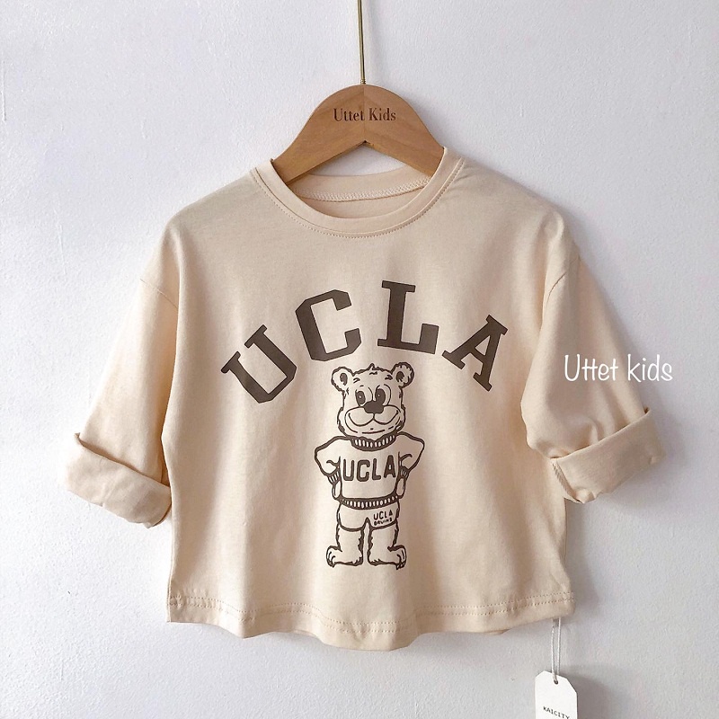 [Ảnh thật] THỜI TRANG TRẺ EM HÀN QUỐC - ÁO THUN UCLA PHÙ HỢP BÉ GÁI VÀ TRAI