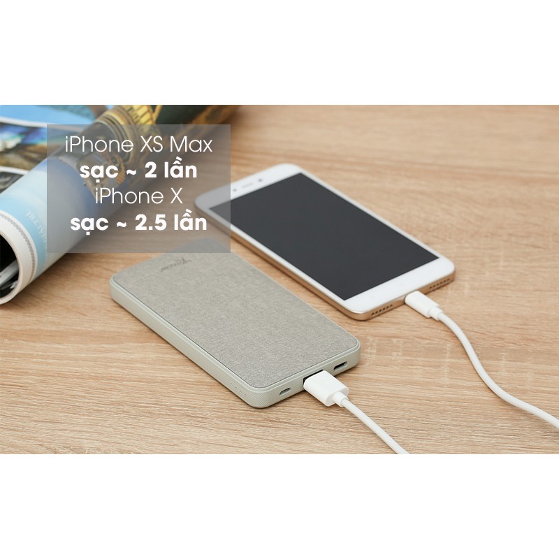 Pin sạc dự phòng Polymer 10.000mAh Type C PD QC3.0 Xmobile P68D