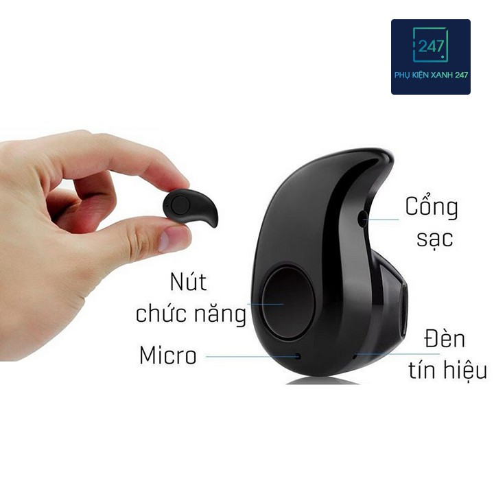 Tai Nghe Bluetooth Không Dây Hạt Đậu S530 ⚡️𝐌𝐈𝐄̂̃𝐍 𝐏𝐇𝐈́ 𝐒𝐇𝐈𝐏⚡️Sành Điệu Pin Trâu - 050