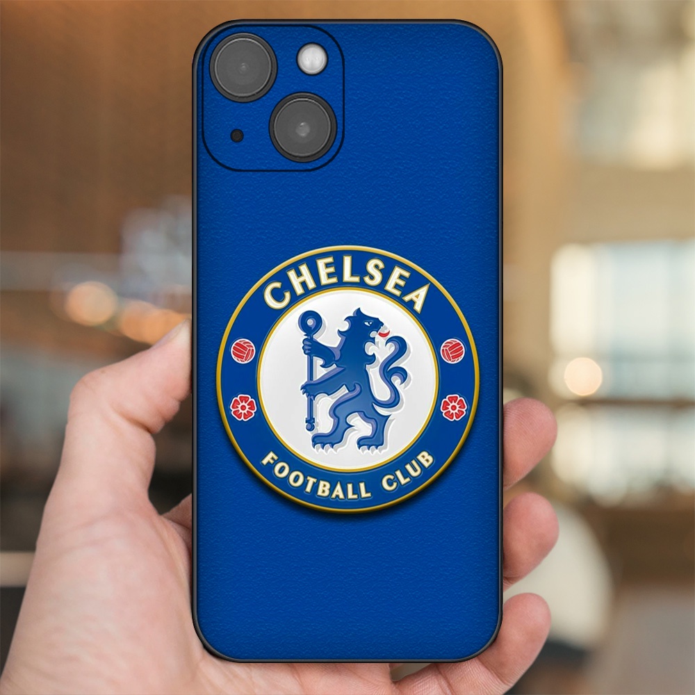 Ốp lưng iPhone 13 dẻo đen cạnh vuông in hình Chelsea FC