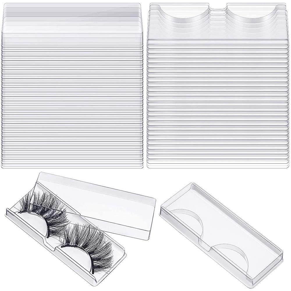 Set 50 / 100 Hộp Rỗng Trong Suốt Đựng Mi Giả