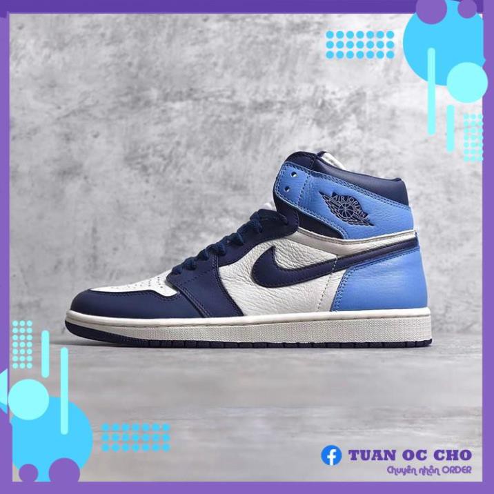 Giày ORDER Nike Air Jordan 1 Retro High  North Carolina Toe chất lượng tốt nhất