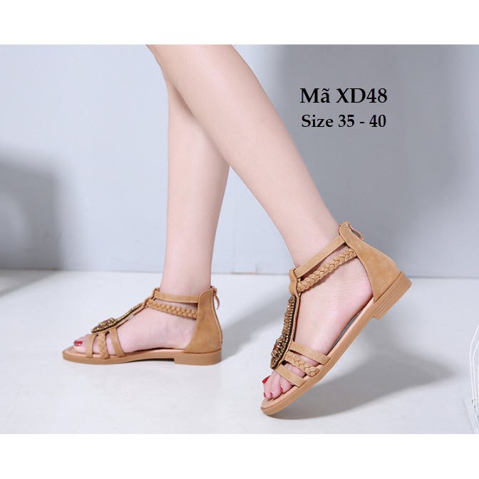 Sandal bé gái 10 tuổi trở lên XD48 siêu sang