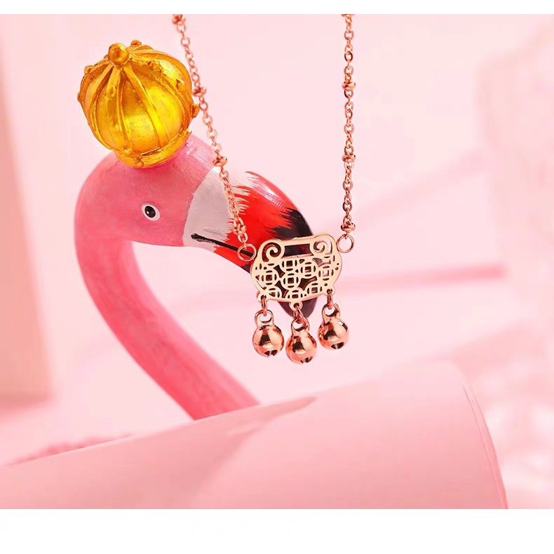 Lắc Chân Thép Titan Mạ Vàng Hồng 18K Nhiều Màu Sắc Không Gây Dị Ứng Chống Nước Chống Dị Ứng Phong Cách Hàn Quốc
